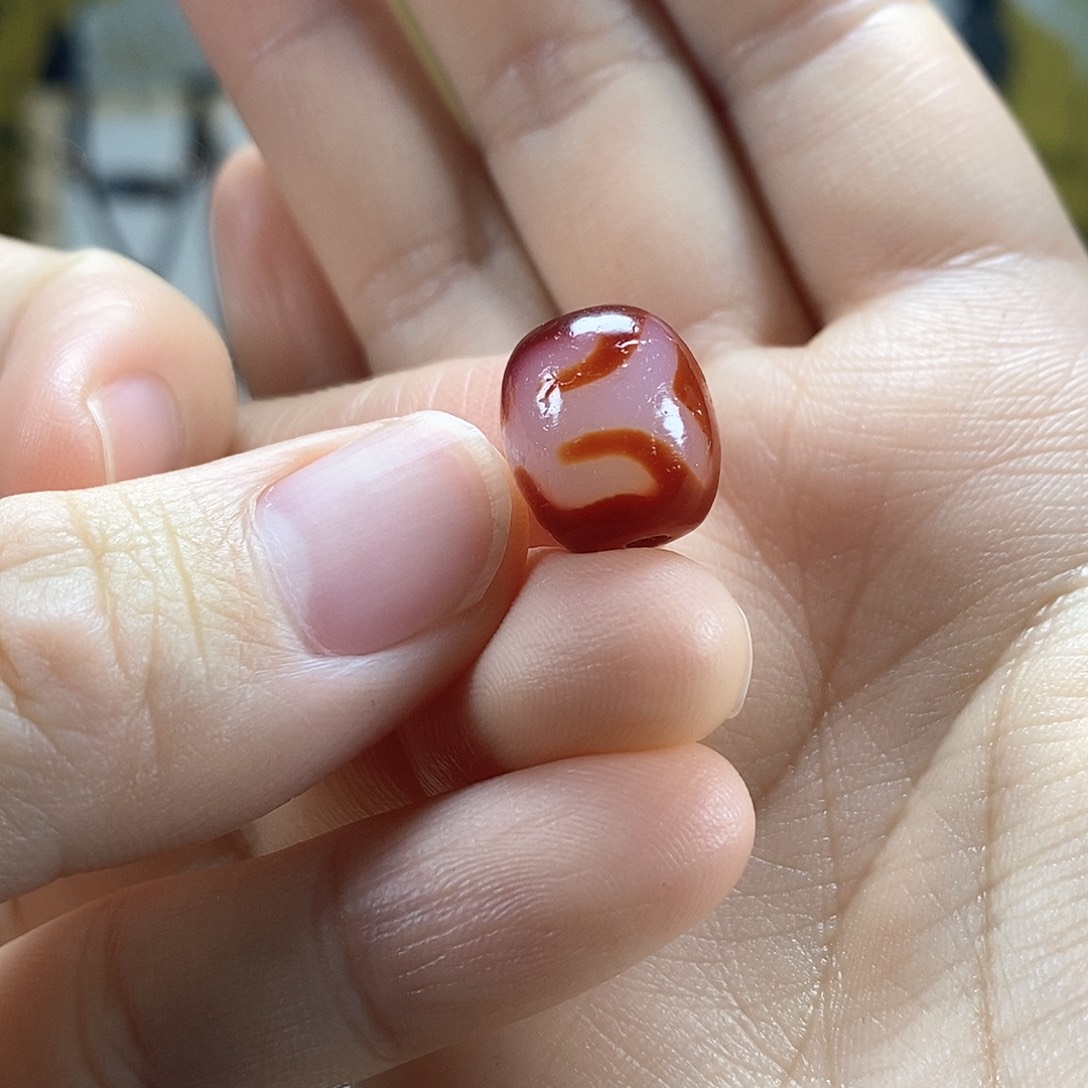 玛瑙/玉髓散珠双*贵人