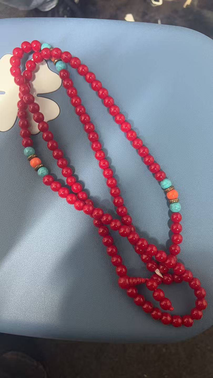 天然辰砂QL23精品手串（无礼盒）