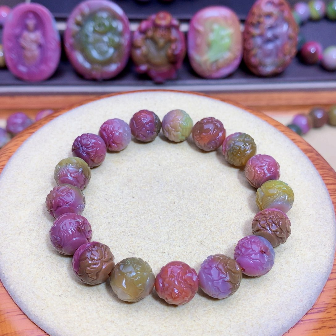 玛瑙未镶嵌手链盐源