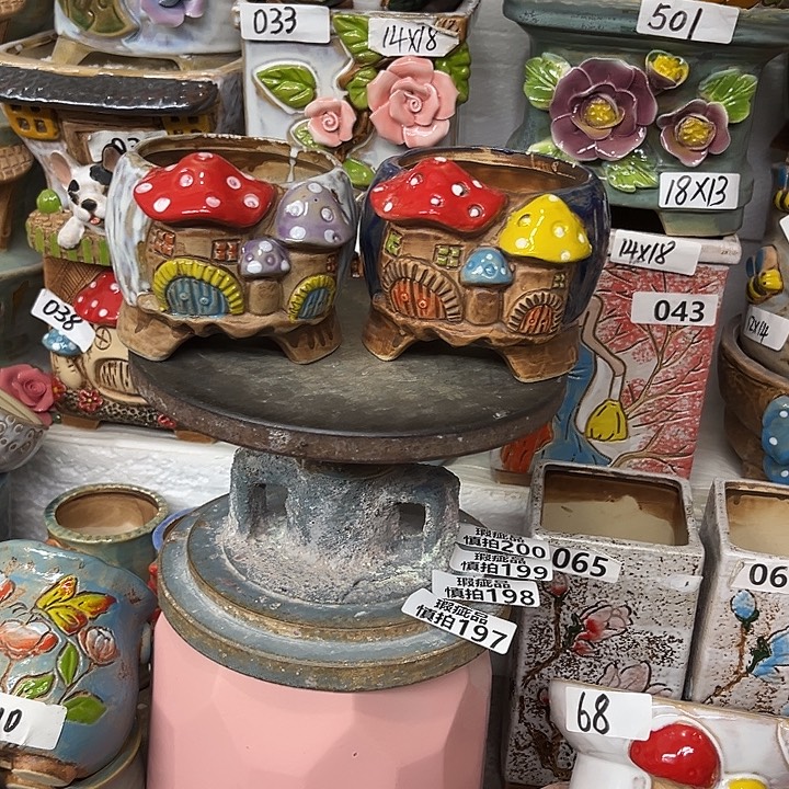 粗陶材质多肉花盆