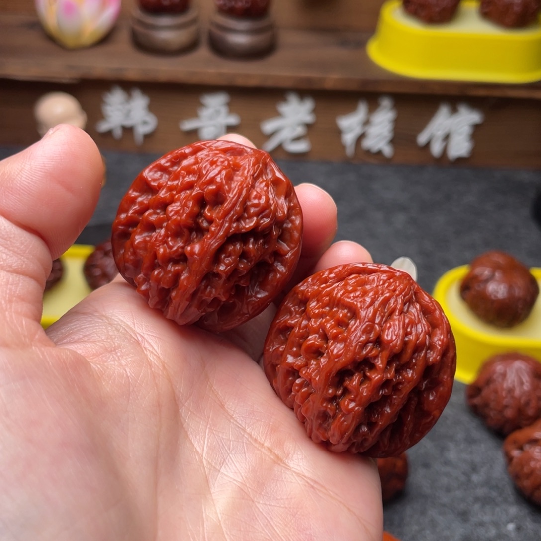 吊坠文玩核桃文玩核桃 手把件 四座楼 38