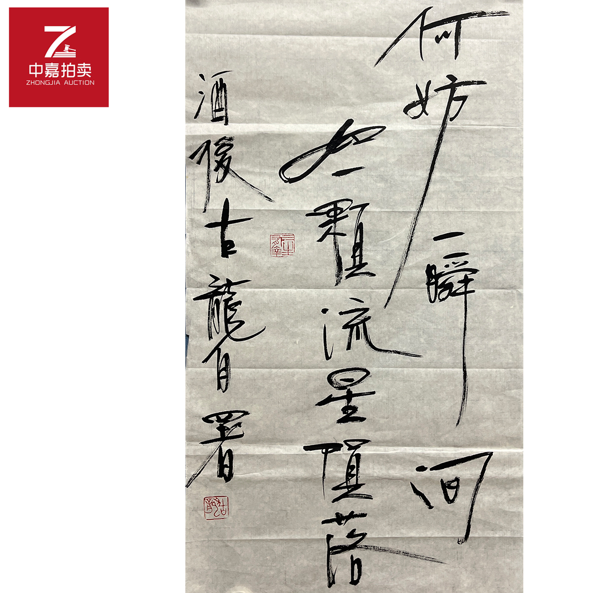 古龙书法软片何妨35x69