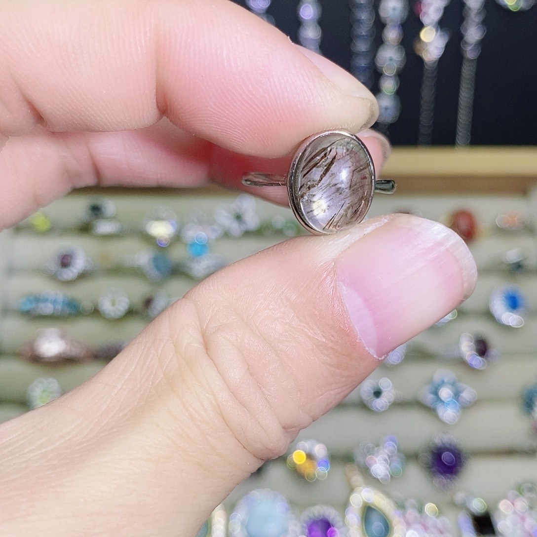 未镶嵌戒指发晶1569