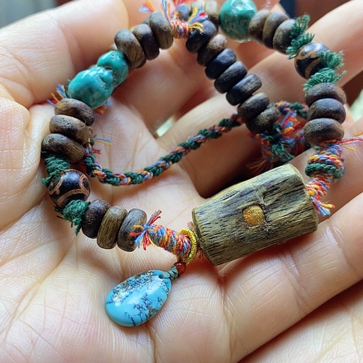 绿松石18K金镶嵌配饰