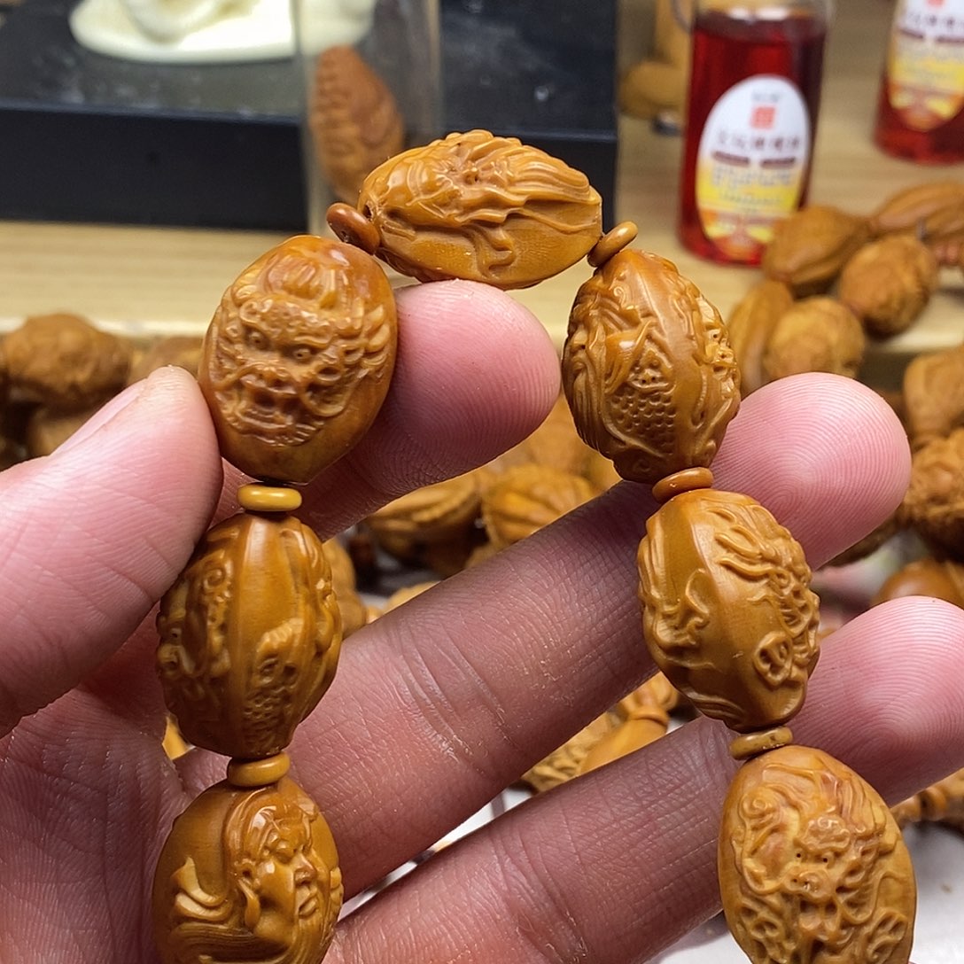 橄榄核手串/手链橄榄核雕刻工艺手串7