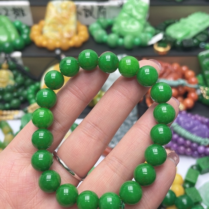 翡翠未镶嵌手链手链12