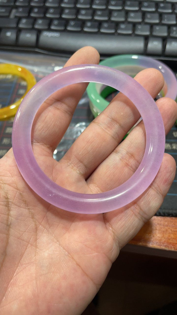 手 54  薰衣草叮当手镯