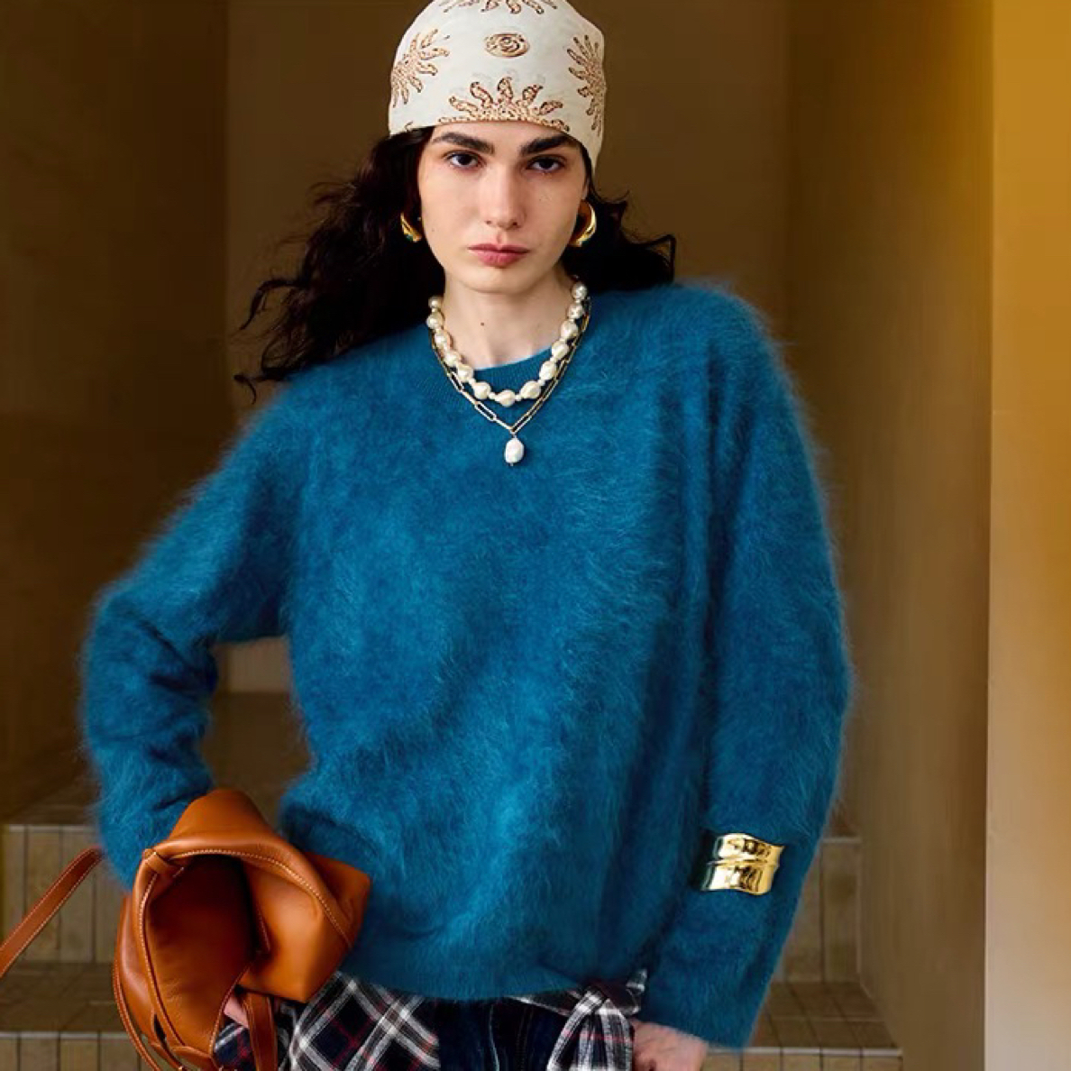 泡菜绒针织衫701-800号毛衣加厚羊绒秋冬慵懒风宽松时尚