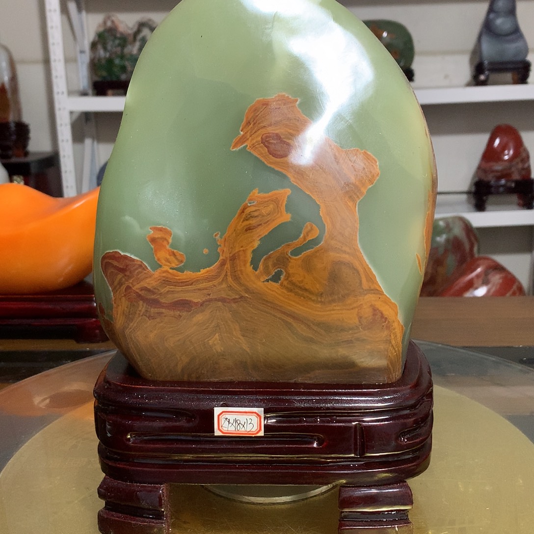 石材博古架玄关客厅摆件