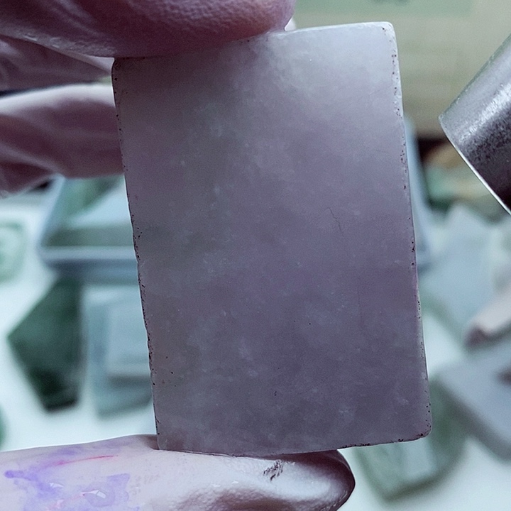 翡翠颈饰未镶嵌缅甸翡翠A货边角