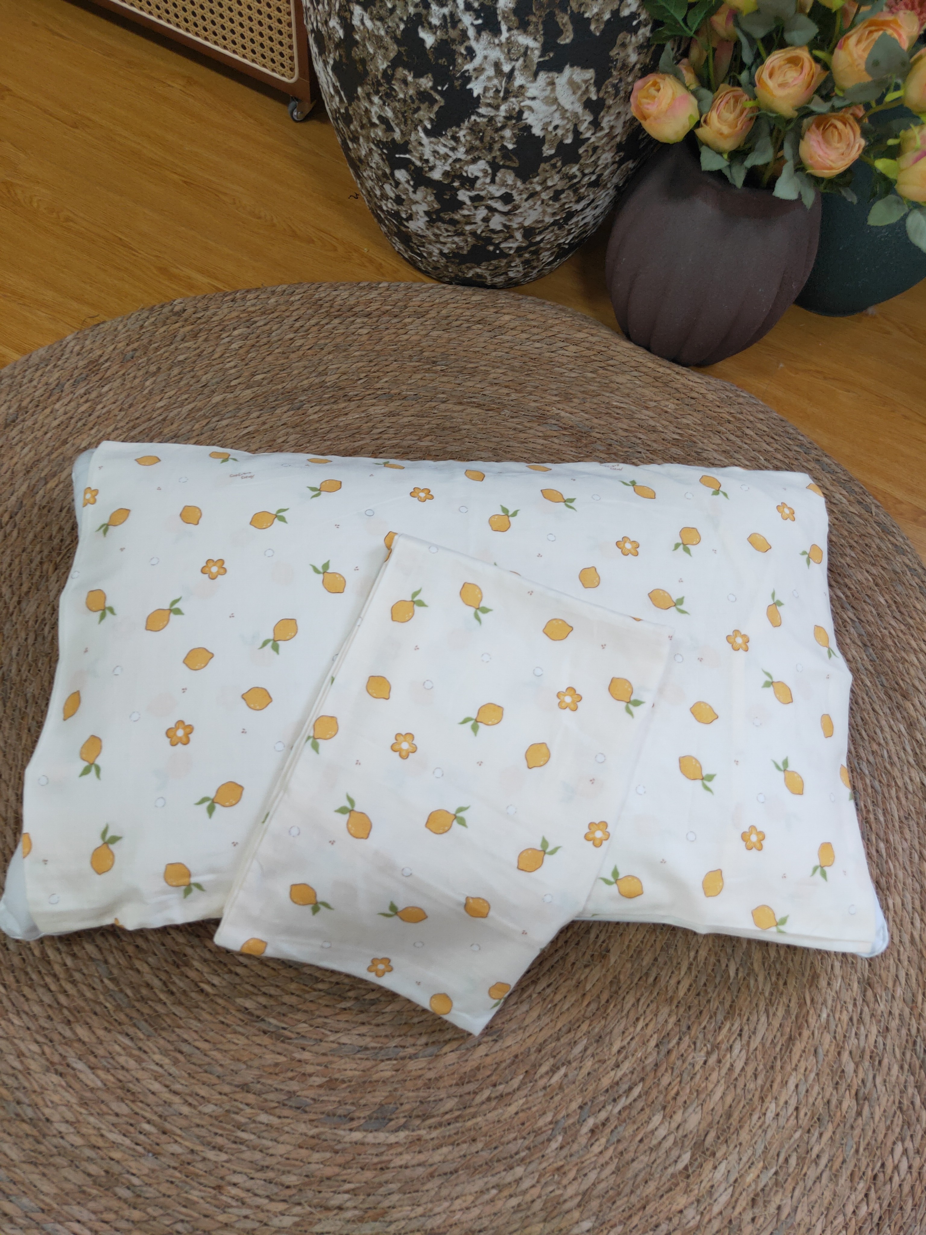 田园风纱布枕套48*74微瑕～V573(大小不一）