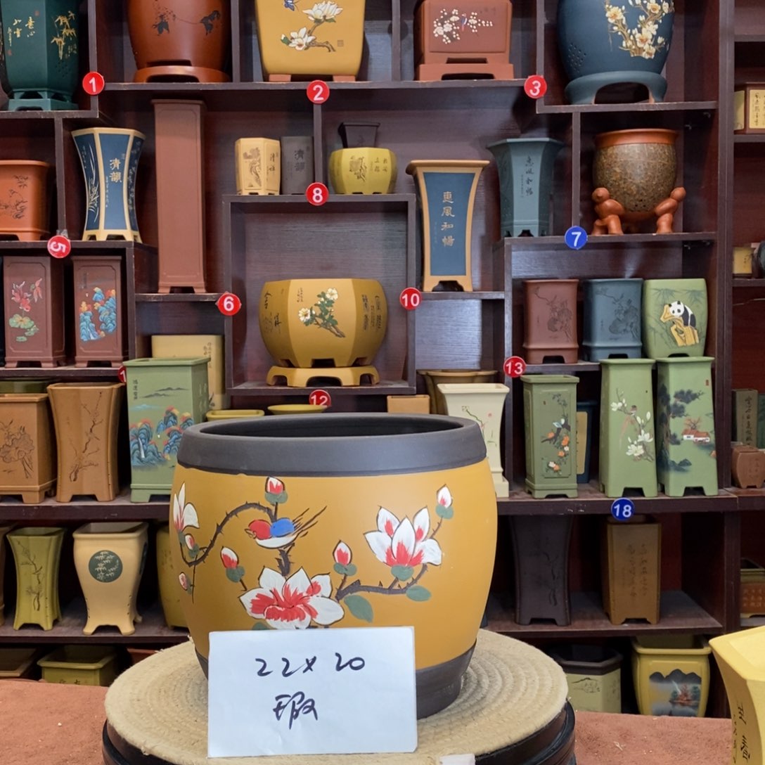 紫砂花盆紫砂作品