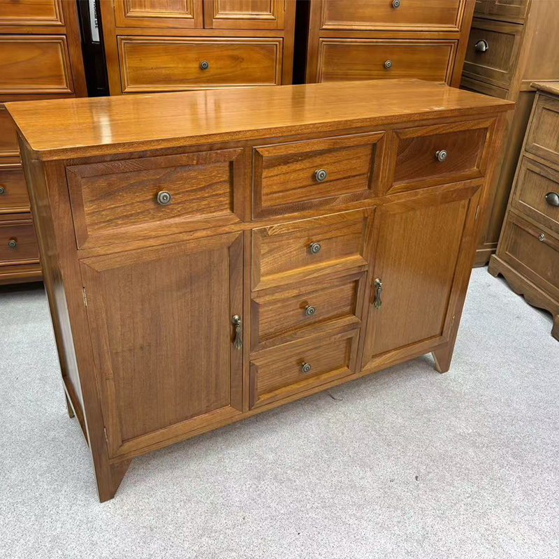 101*35*75cm客厅餐边柜实木免安装斗柜卧室床尾柜