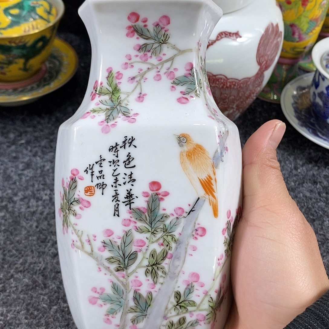 手工手绘陶瓷摆件工艺品