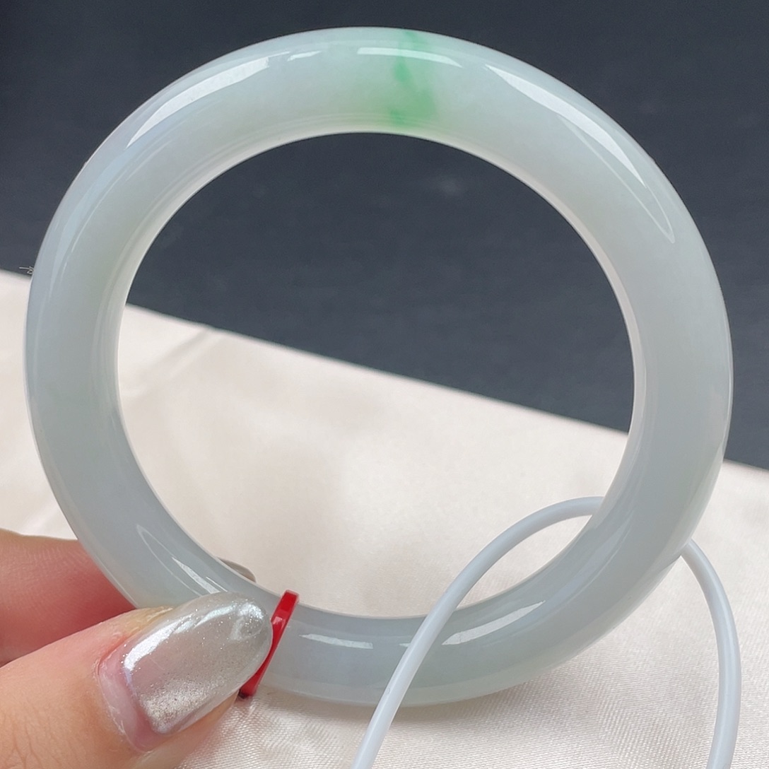 翡翠未镶嵌手镯55圈口