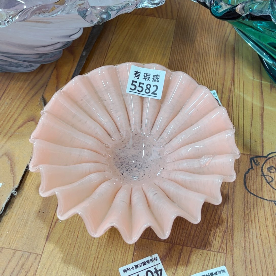 5582瑕 家悦琉璃花瓶摆件