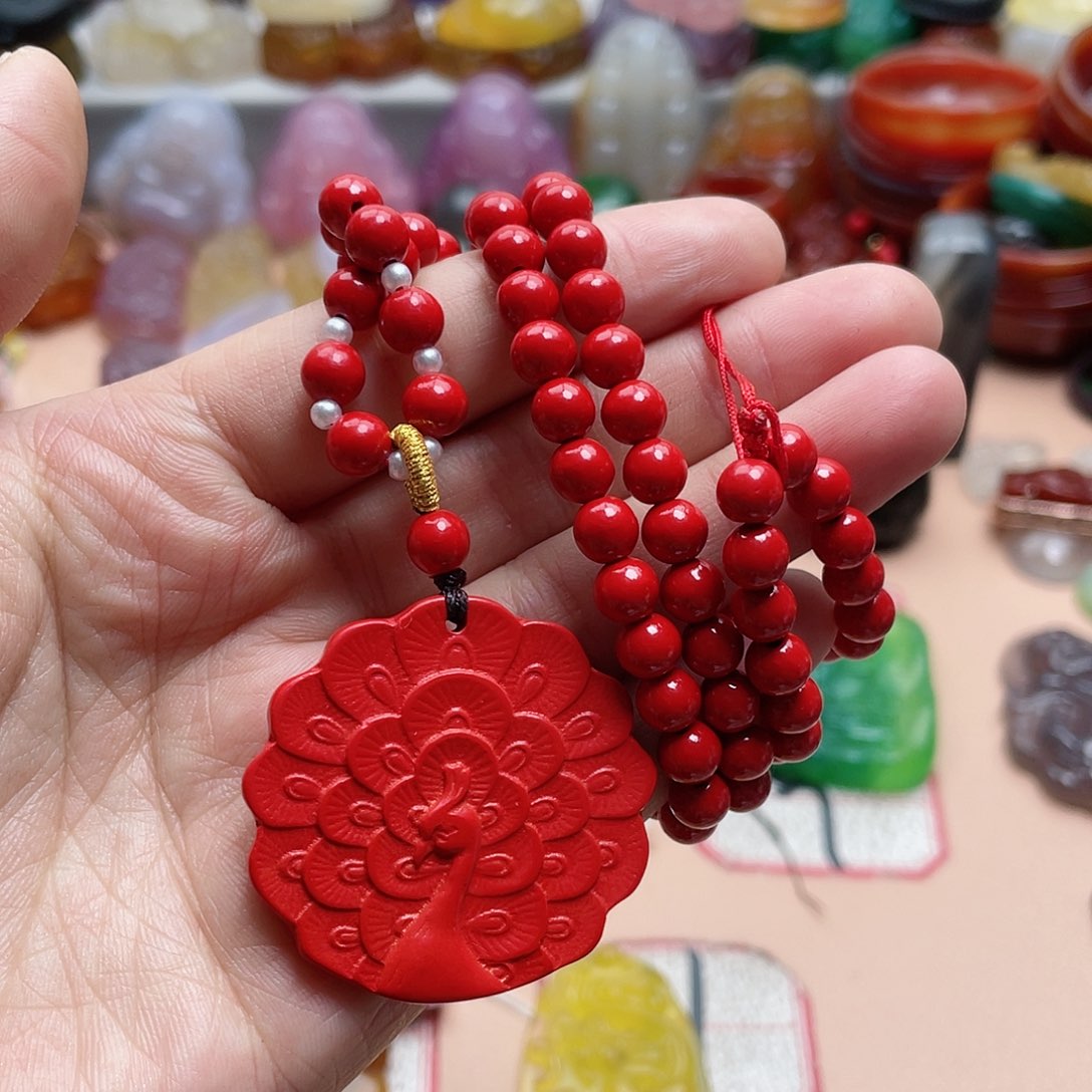 玛瑙/玉髓颈饰合金小*