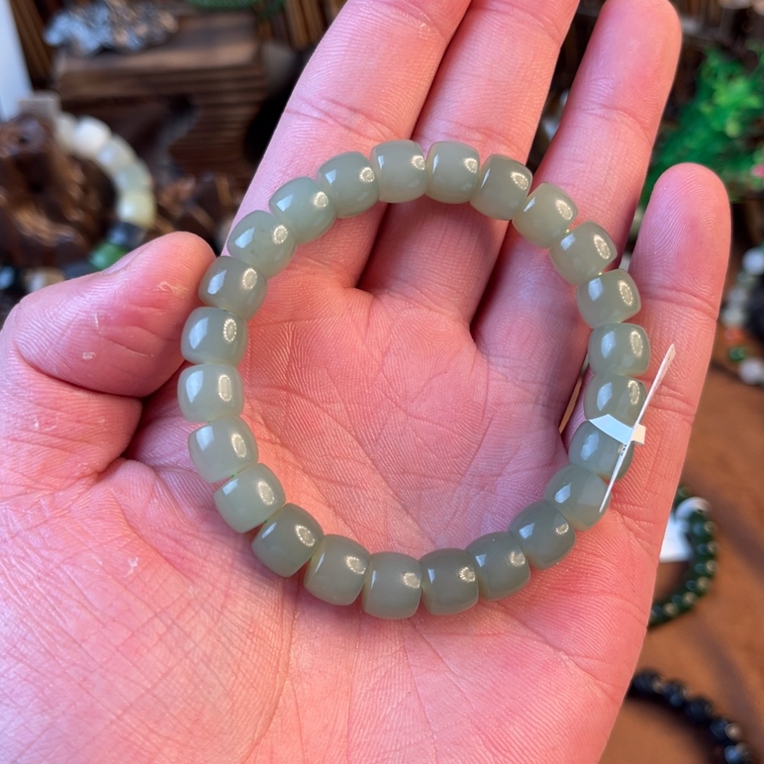 和田玉未镶嵌手链