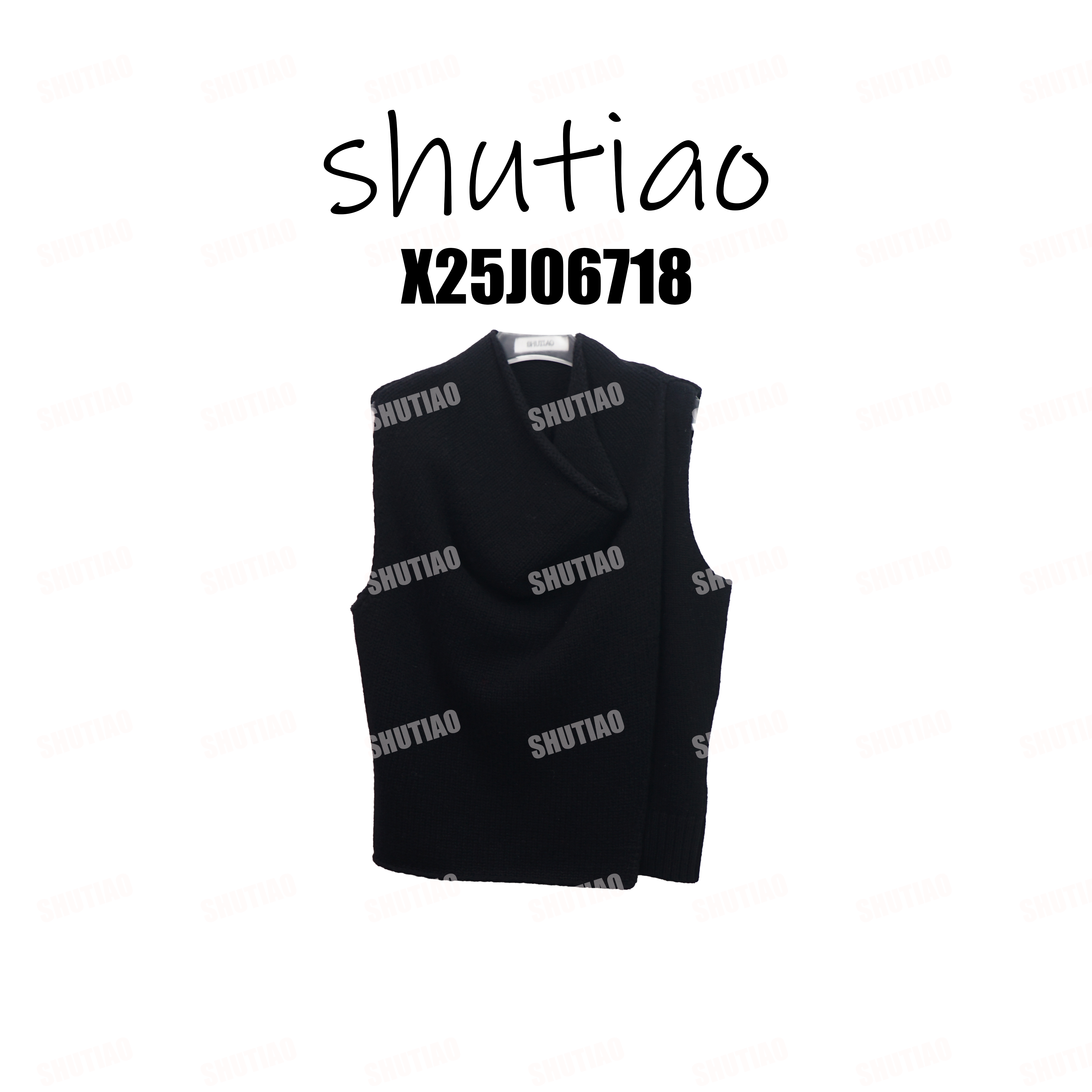 【SHUTIAO】2025冬季：新款小众设计款背心X25J06718