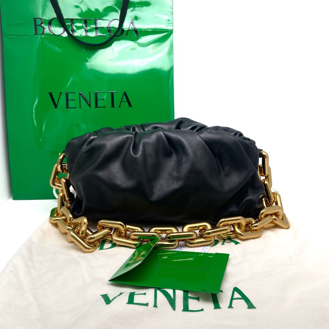 95新 BOTTEGA VENETA/葆蝶家 大全套带票 粗链条云朵包单肩包