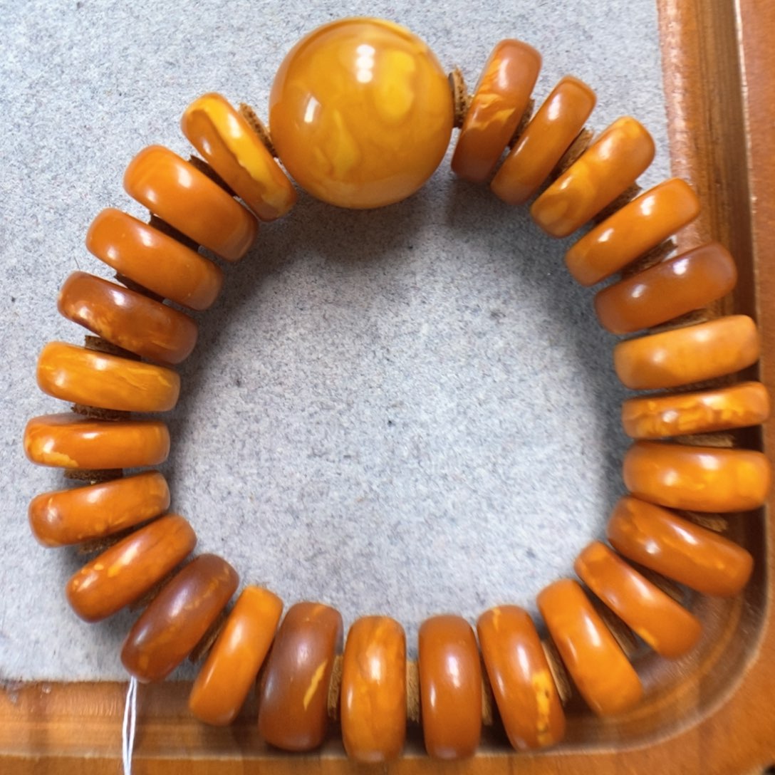 蜜蜡手串未镶嵌蜜蜡手串