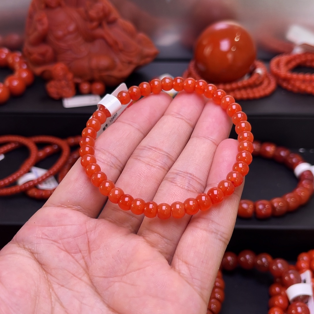 南红玛瑙未镶嵌南红手串