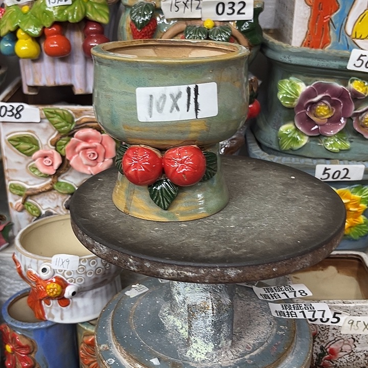 粗陶材质多肉花盆