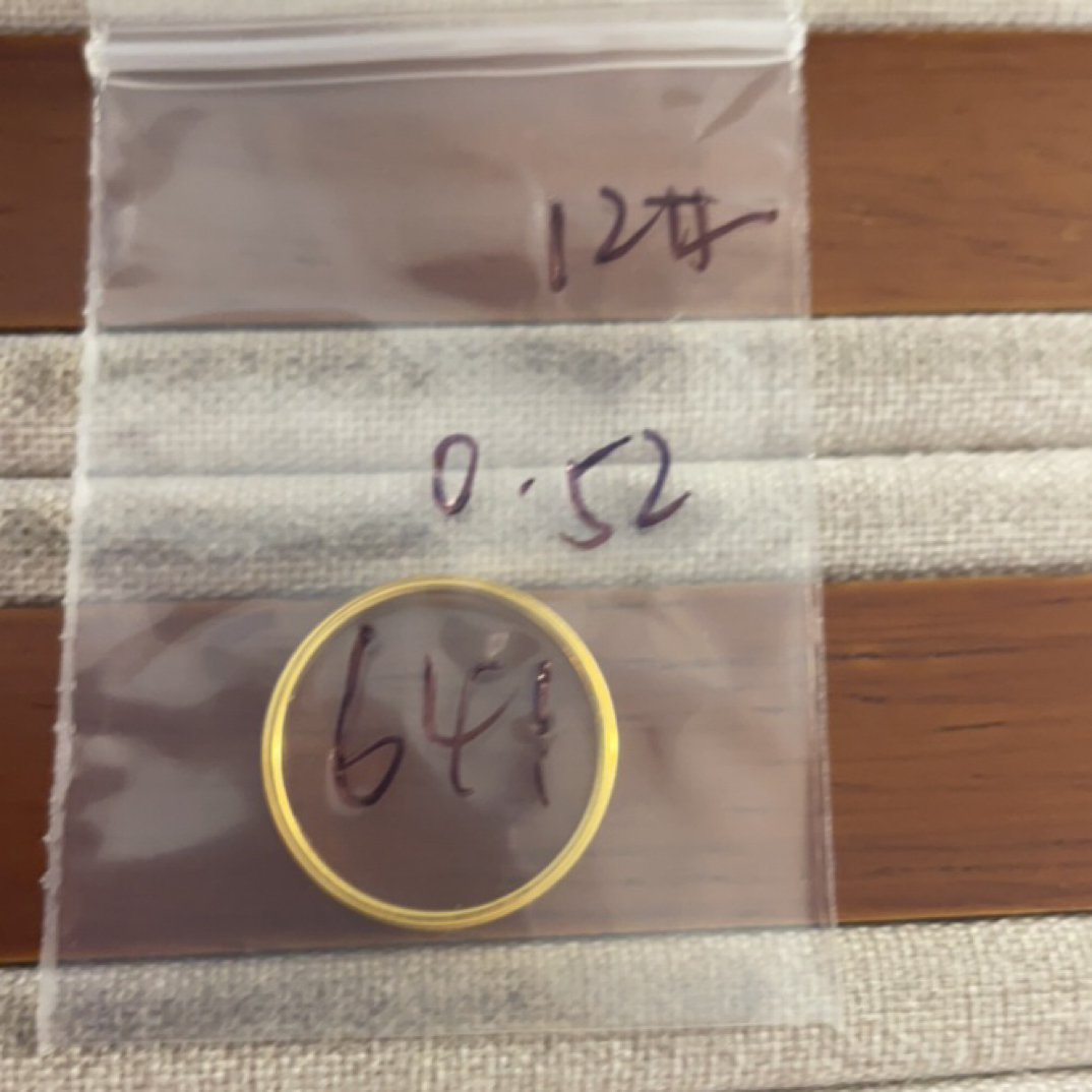 克重0.52 12号 三生三世戒指 足金999