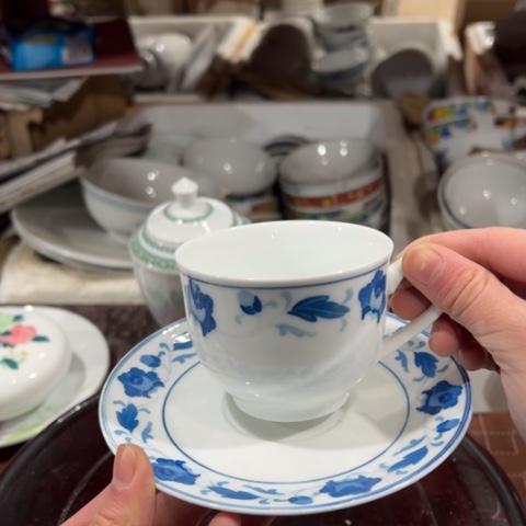 醴陵高温瓷器釉下手绘一套