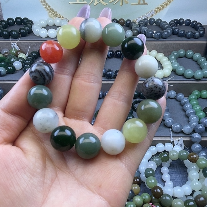 和田玉未镶嵌手链