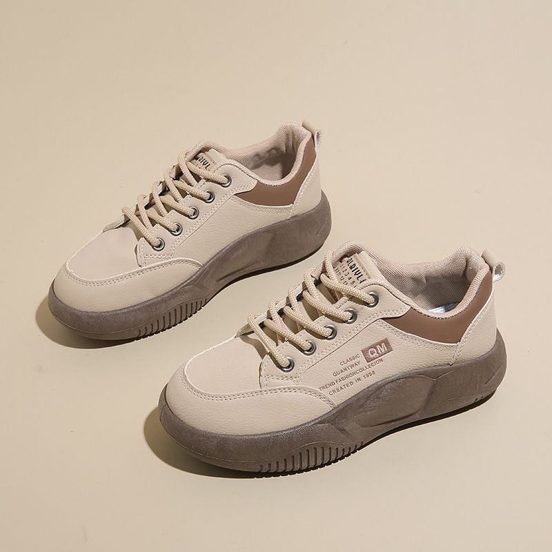 秋冬新款女生运动时尚百搭潮流皮面阿甘鞋休闲板鞋YJ-D001