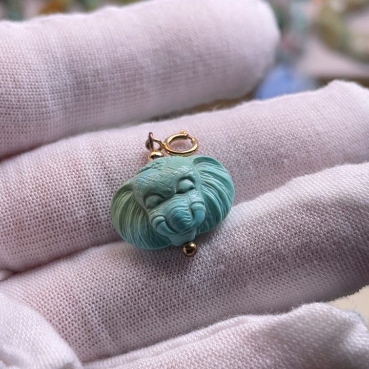 非金属小象吊坠2克