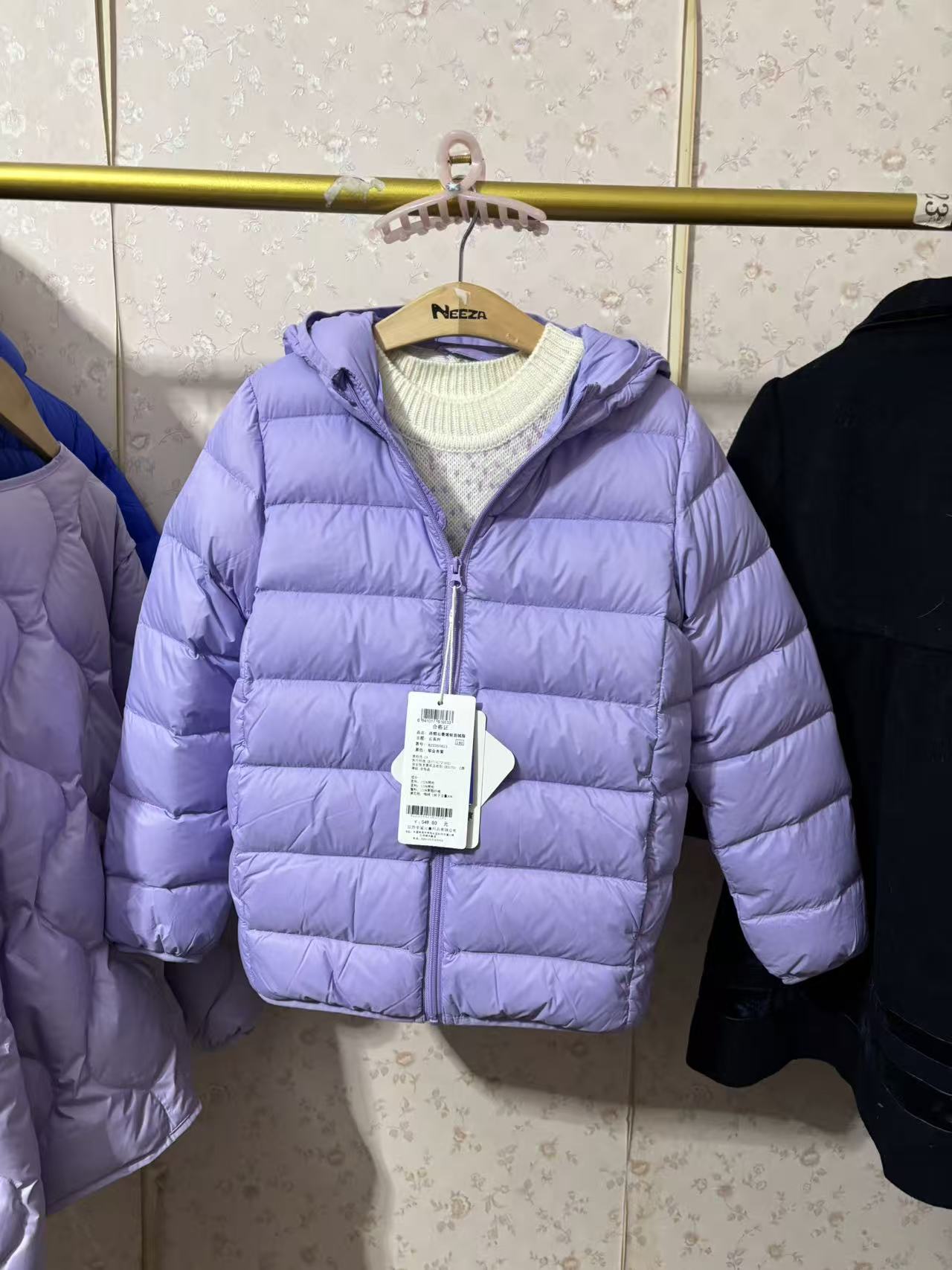 621-轻薄款儿童经典排骨款羽绒服