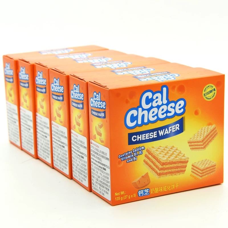 【保质期至26年7月11】钙芝威化饼干（口味随机）135g发6盒