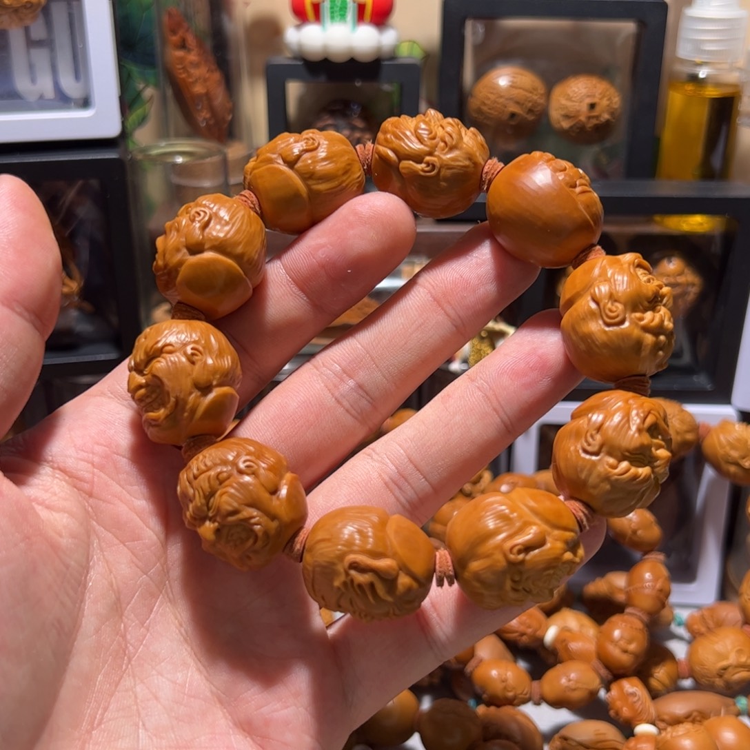 小***茄橄榄核手串/手链手工经典恶僧