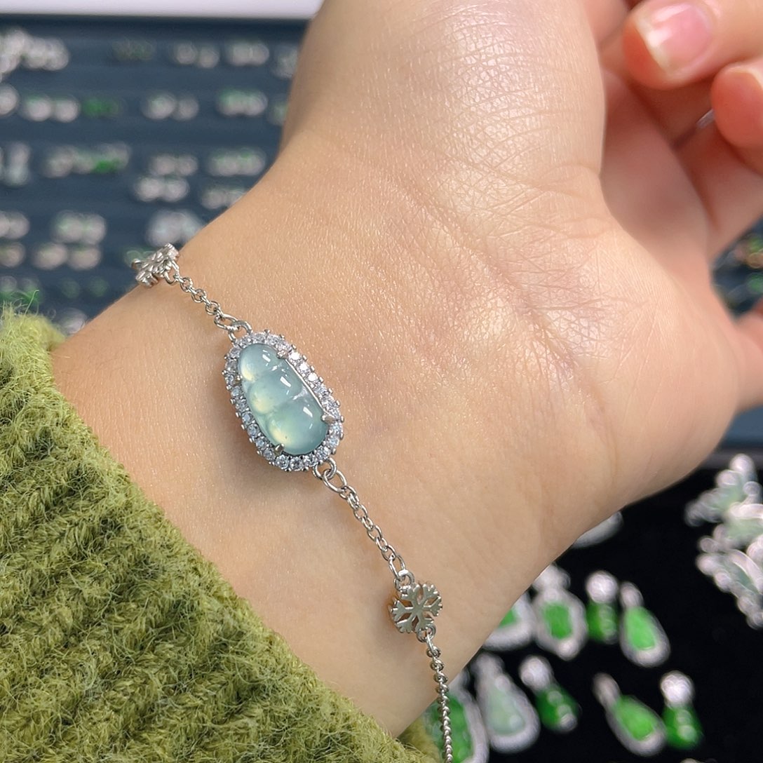 未镶嵌手链翡翠手链