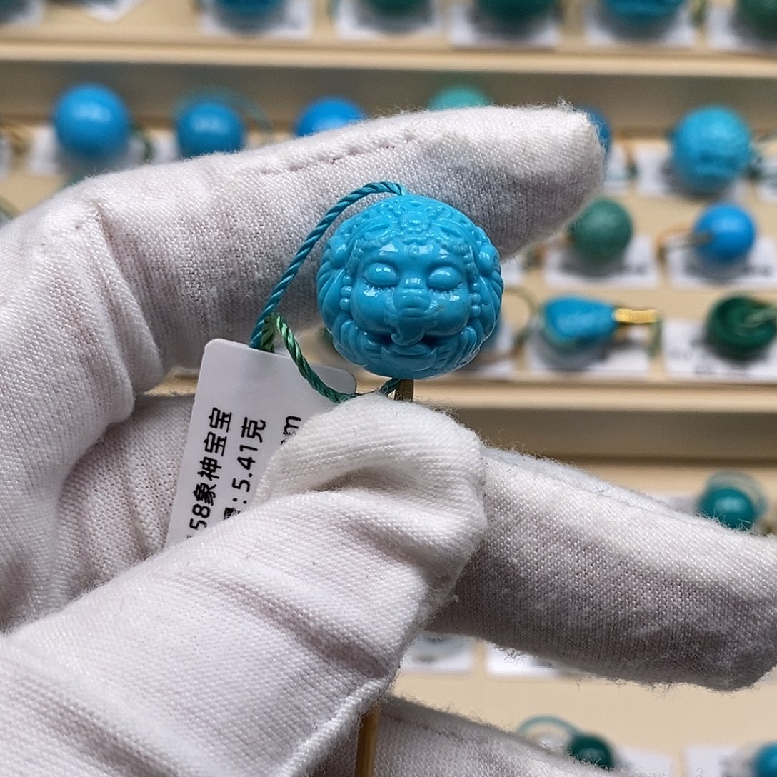 绿松石未镶嵌绿松石高瓷小配饰