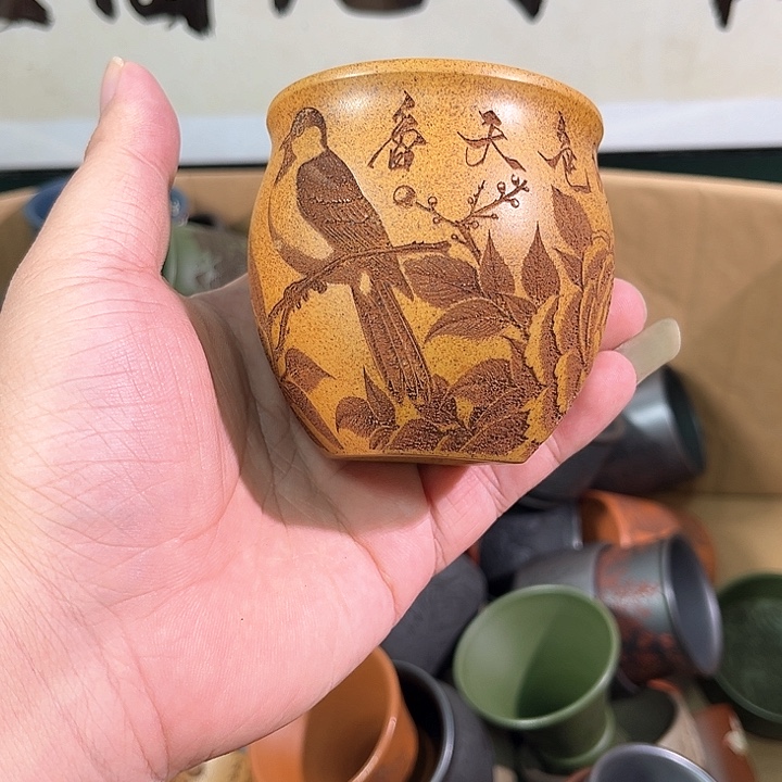 茶杯紫砂全手工紫砂主人杯