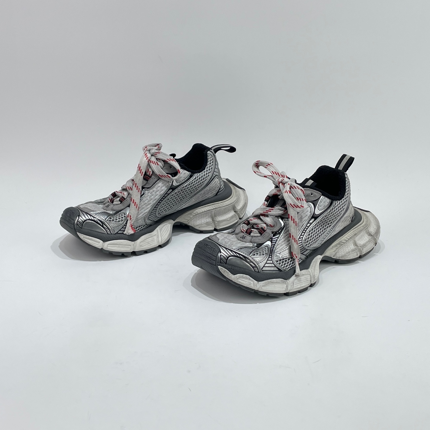 99新 Balenciaga/巴黎世家 36码 98新 灰色老爹鞋 3XL/ML80823