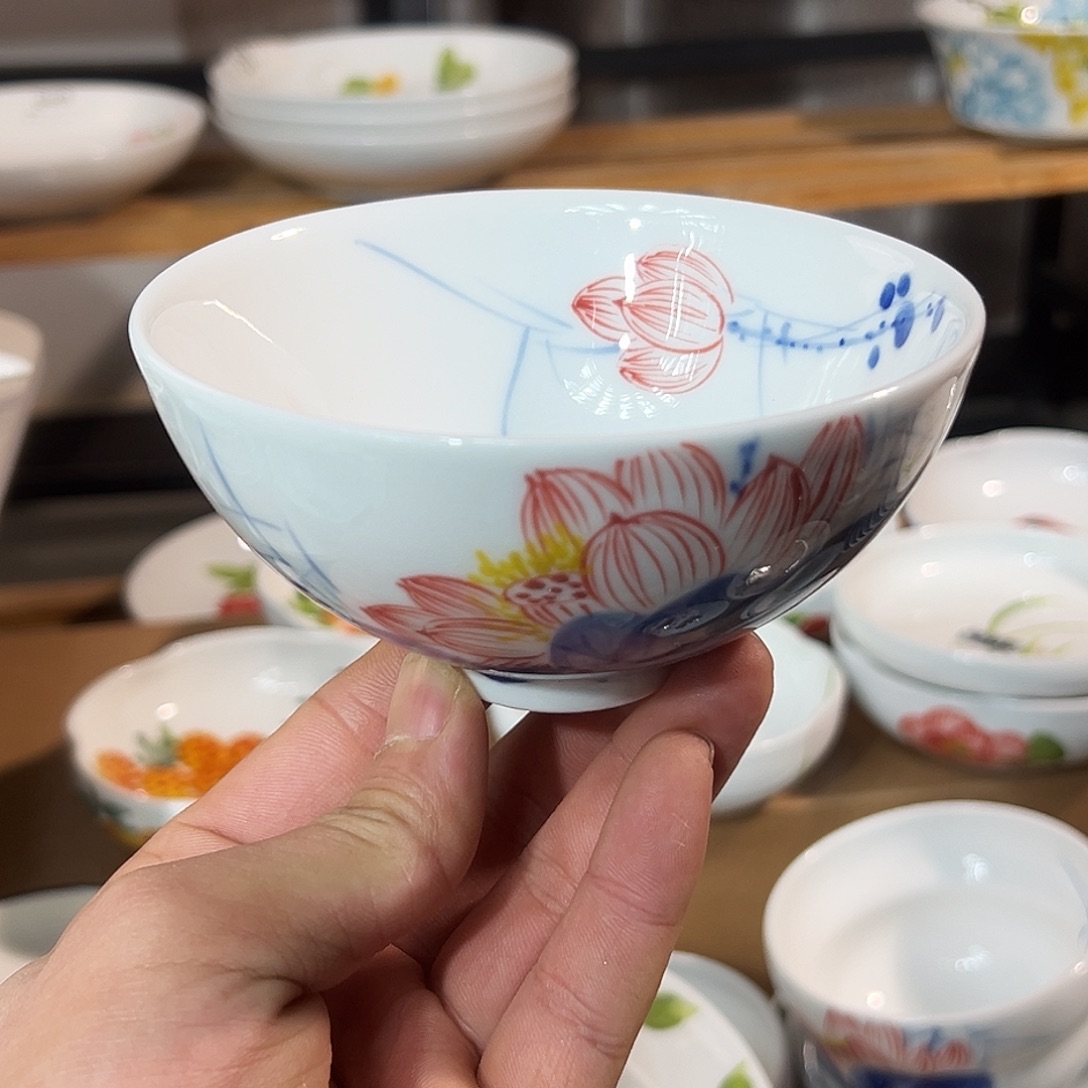 陶瓷景德镇高温釉下陶瓷4.5寸碗