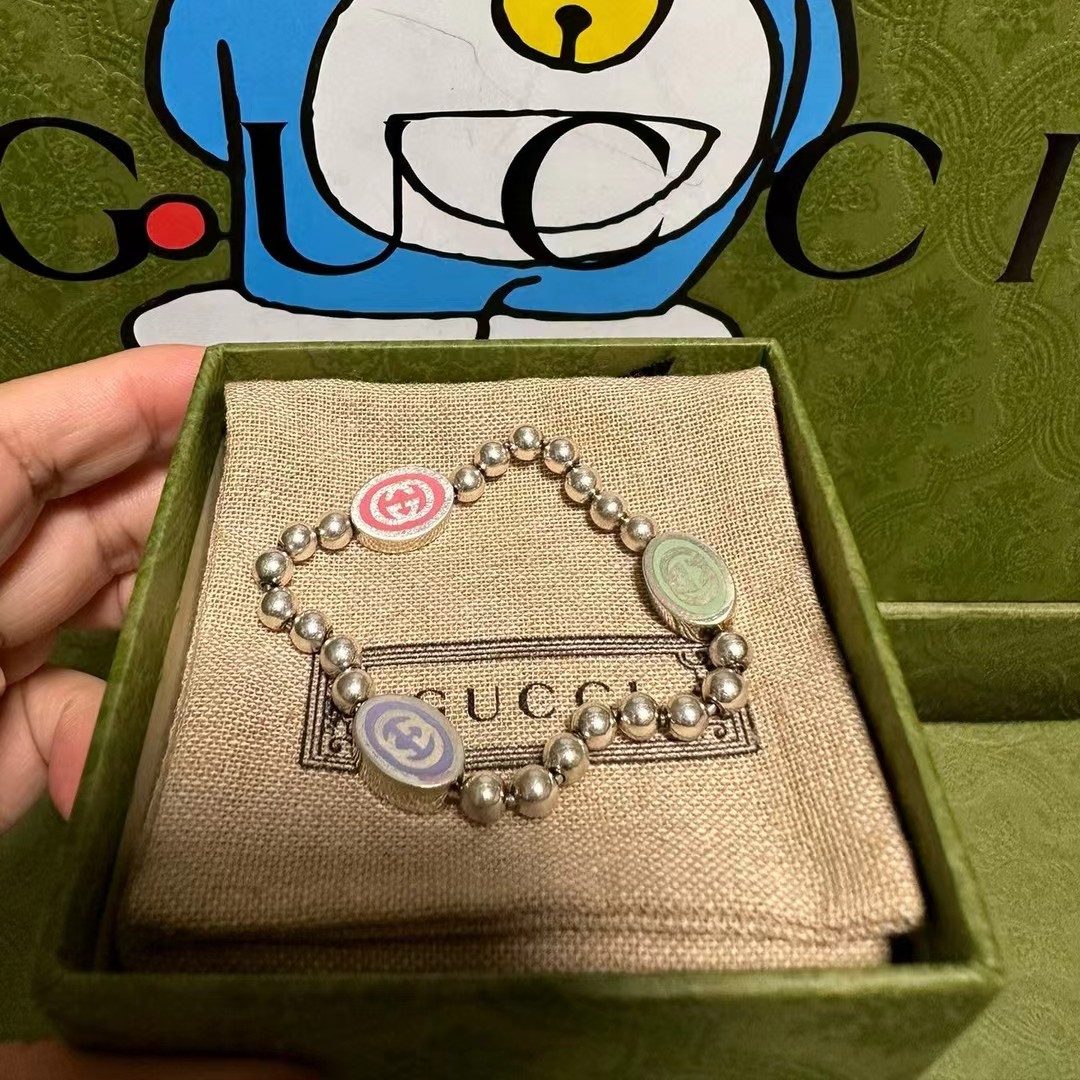 未使用 GUCCI/古驰 GUCCI彩色做旧手链