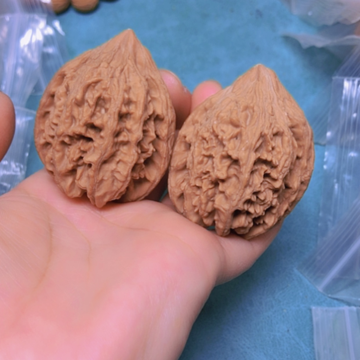 【闪购商品】把件核桃43大沽石有修