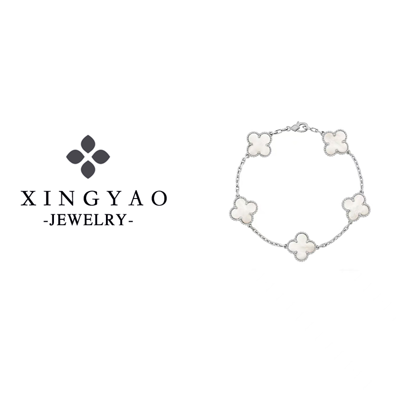 合金手链 镀K金五花纯色系列手链