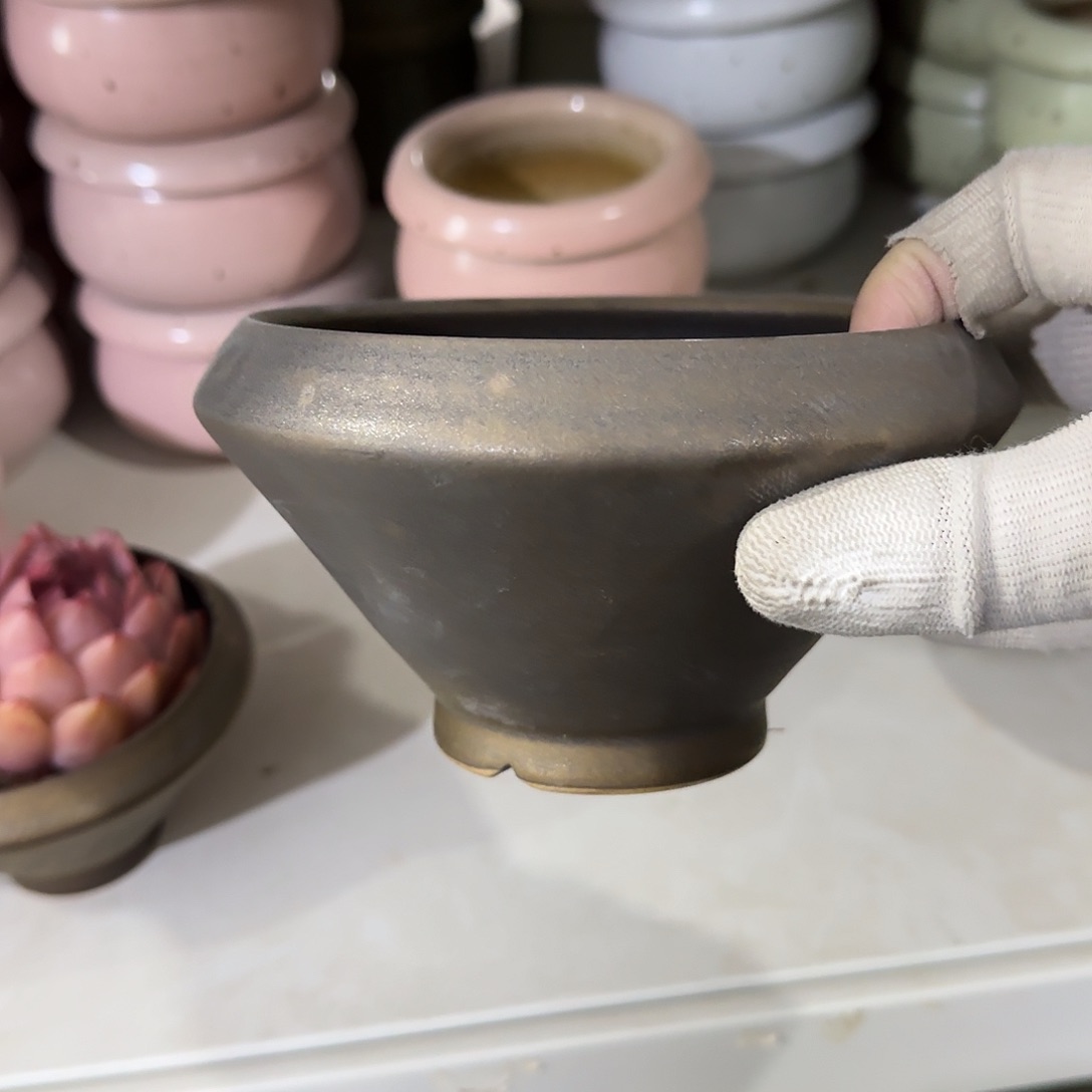 瓷片景德镇手工花盆