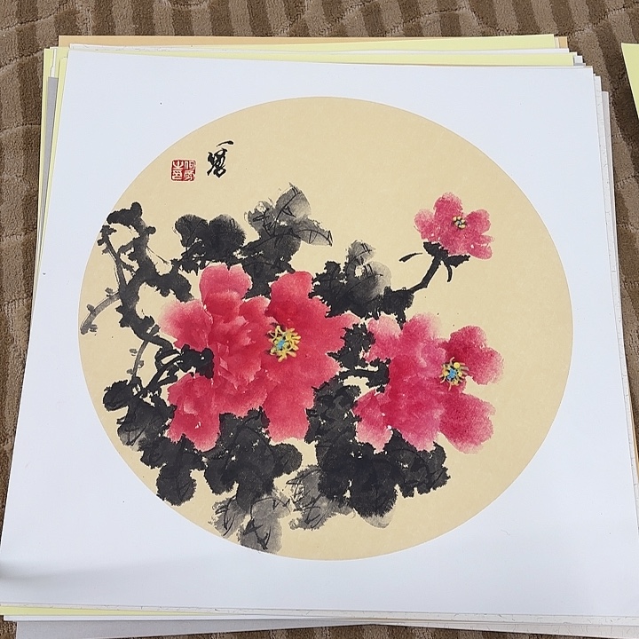 国画花鸟的翅膀和50.50