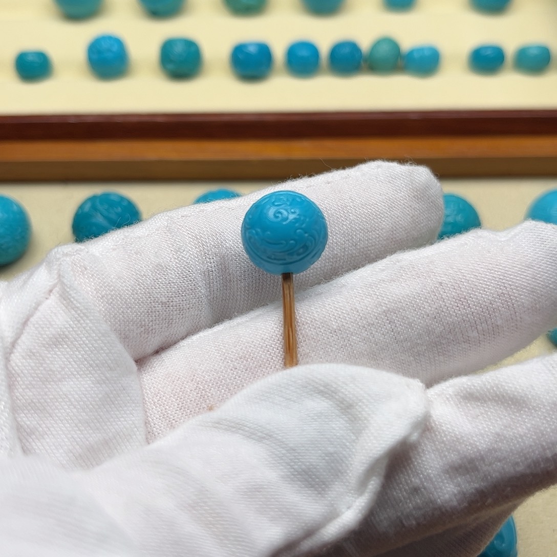 绿松石未镶嵌天然原矿绿松石无镶嵌龙凤11.3