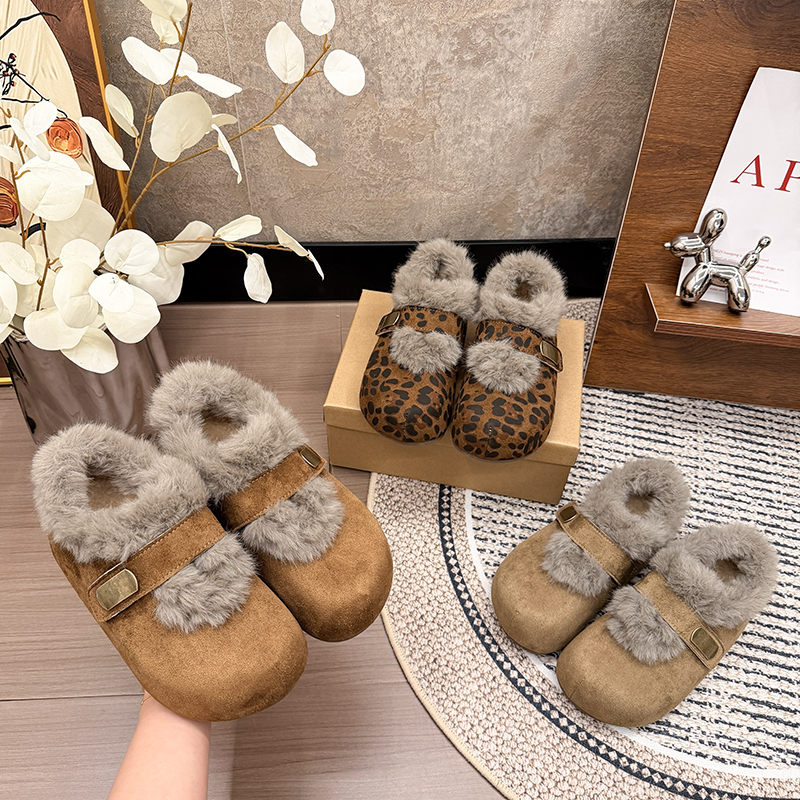 棉鞋女冬2025新款百搭休闲外穿厚底内增高毛毛加绒保暖雪地勃肯鞋