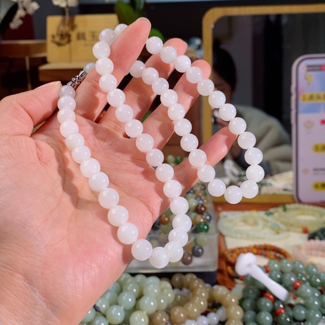 和田玉手串多样性拍一发一未镶嵌