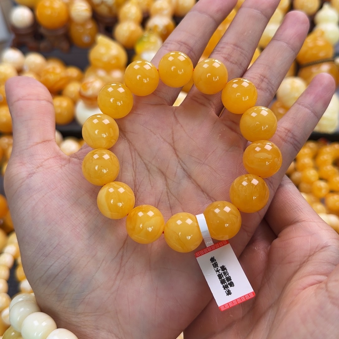 琥珀未镶嵌珠宝奇石15mm