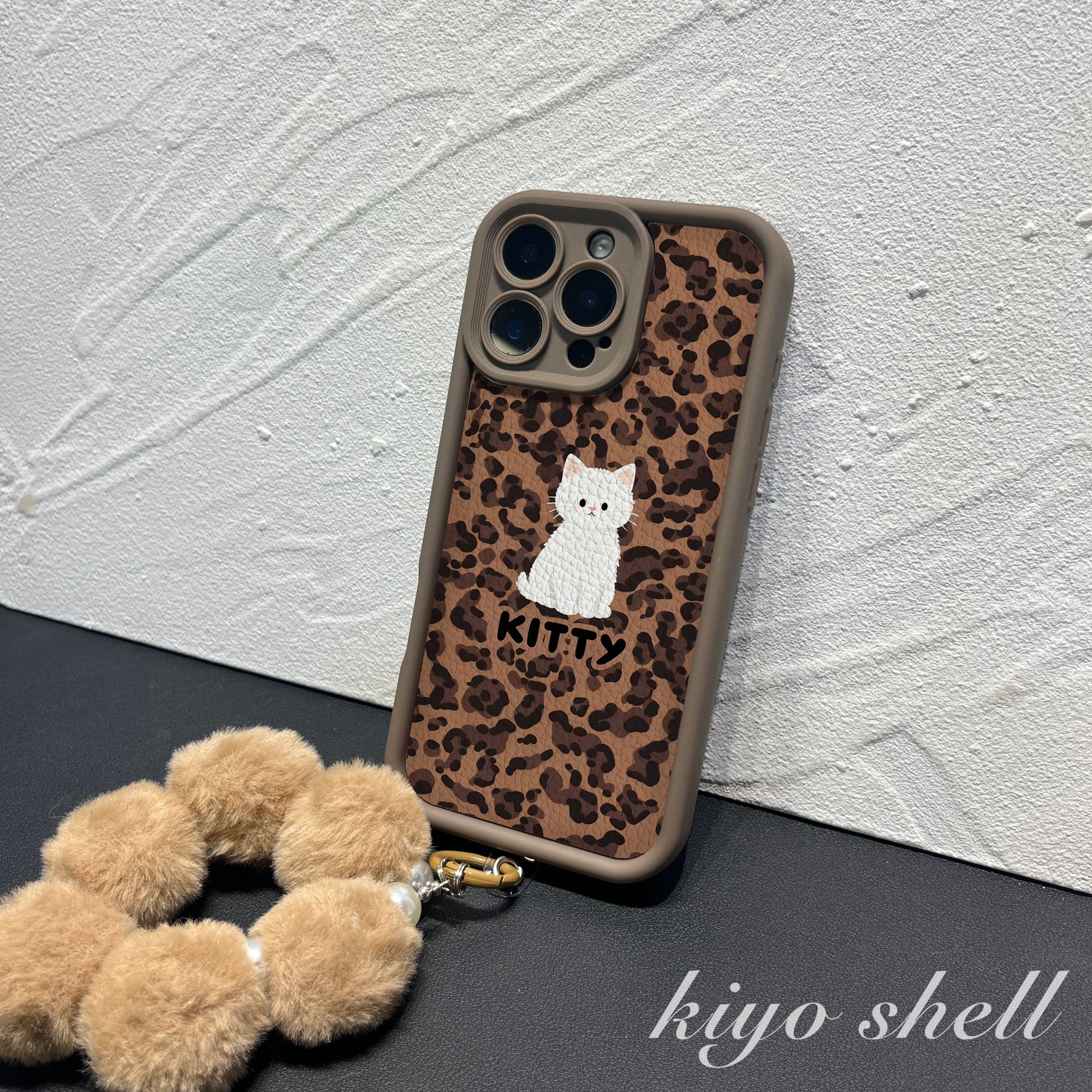 豹纹猫猫适用苹果17pro防摔硅胶手机壳iPhone华为vivo小米17oppo